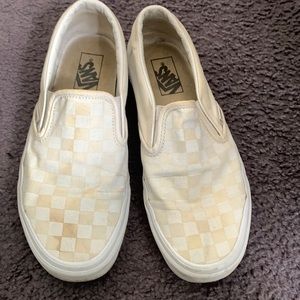 white checkered vans
